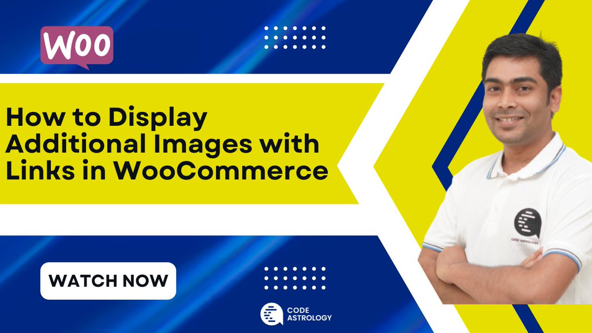 CodeAstrology's tweet photo. How to Display Additional Images with Links in WooCommerce
 
Watch Now: https://t.co/2j0oQuVugL

#wooproducttable #wordpressdeveloper #webdesign #woocommerce #ecommerce #seo #offers #code #Magento #CR7 #wordpress #ShehnaazGill 
#ElClasico 
#UranusX 
#Pathaan 
#Saradin 
#China https://t.co/hqBk5F8K1P