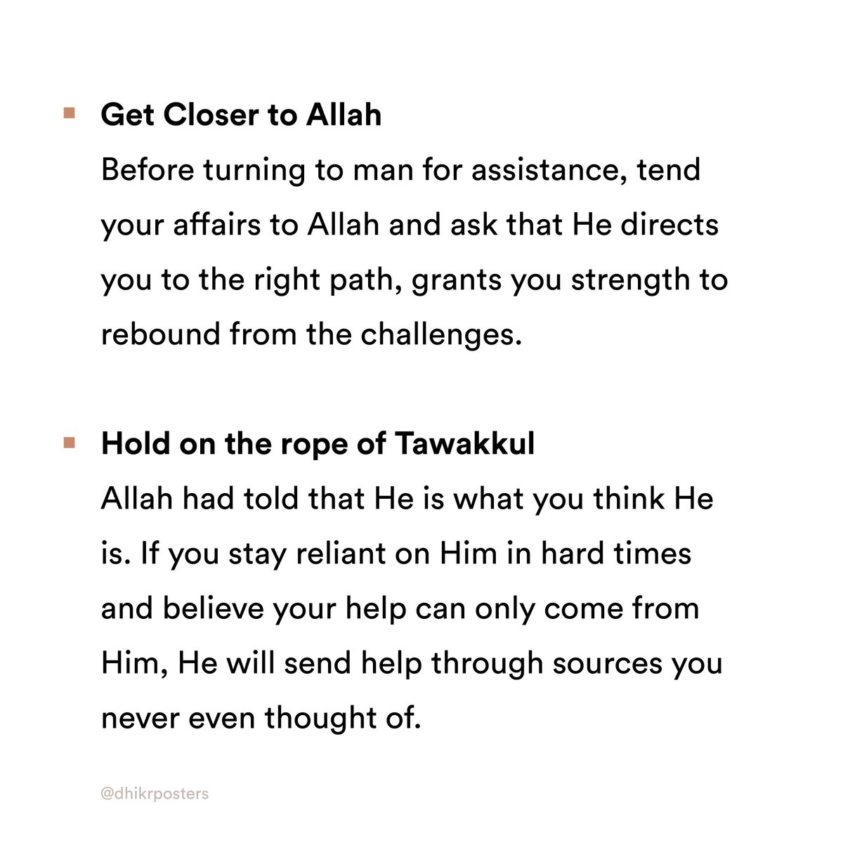 DhikrPosters's tweet photo. Hoping these tips help. ❤️

May Allah answer our respective du'aa. 🤲🏽 https://t.co/zb7nvGNYgx