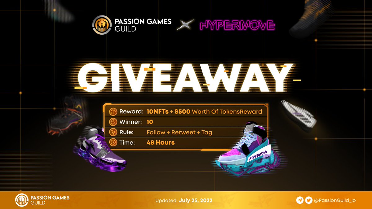 PassionGuild_io's tweet photo. 📢 PARTNERSHIP ANNOUNCEMENT 
We're super thrilled to team up with @hypermove_io which promisingly bring more joy to our community 🥰
How to enter: 
1. Follow @PassionGuild_io + @hypermove_io
2. Reweet this post and tag 2 friends
Good luck !! 🔥🔥 https://t.co/Gjkb4owq9y