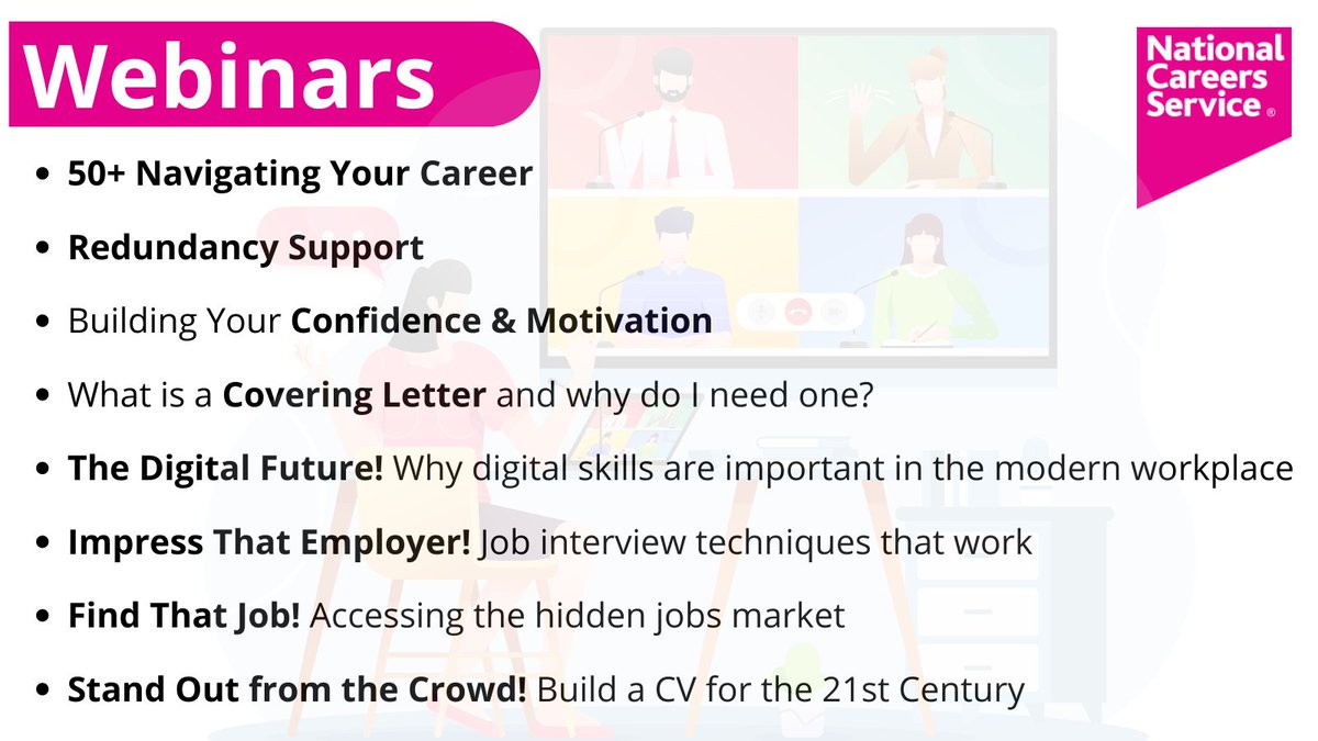 Our upcoming webinars can support you to further your career. To find out more about any of these webinars or to book your free place, click here: bit.ly/3klRj1B @JCPInTheBC @STWestMidlands @WalsallWorks @HourWolves @dudleymbc