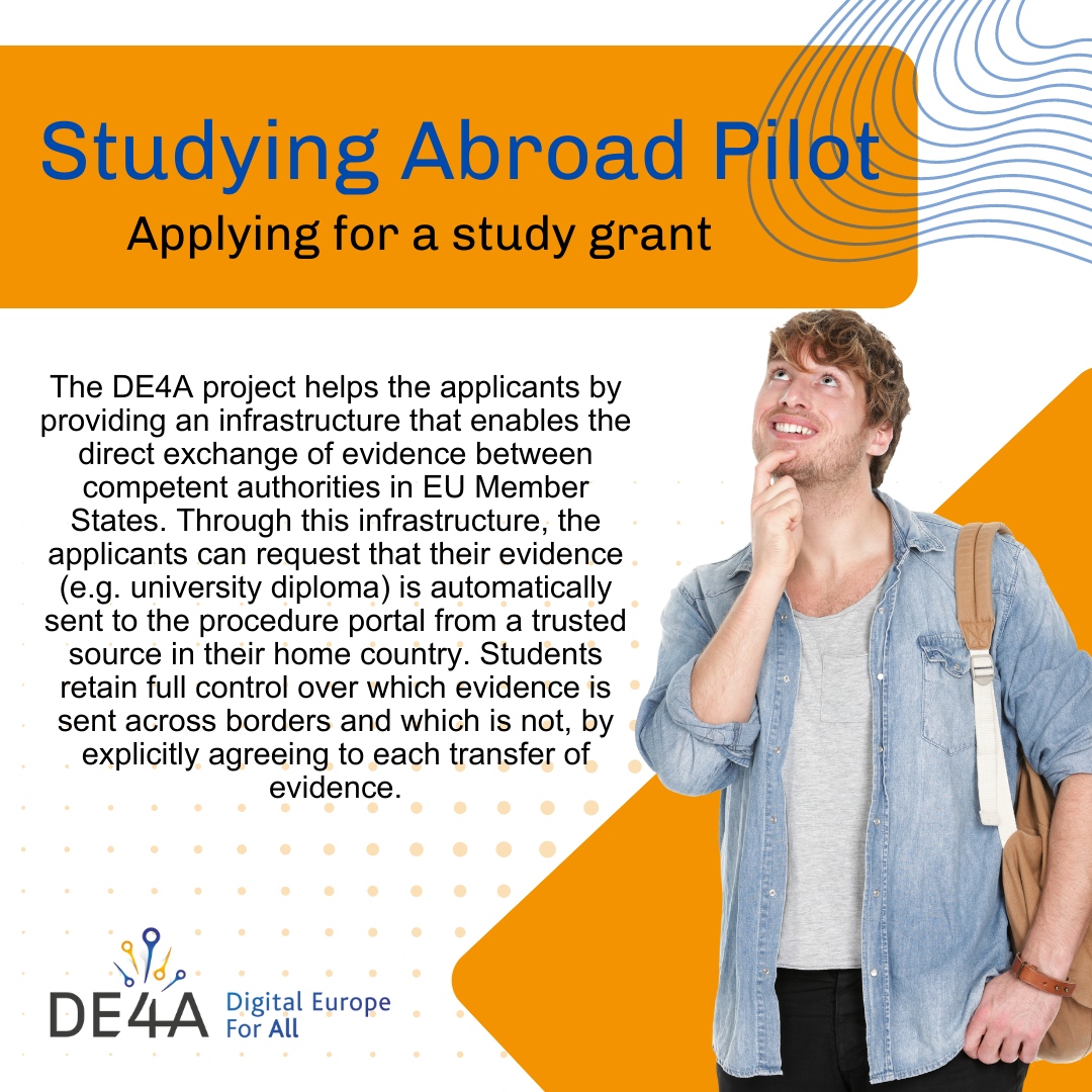 DE4A_EU's tweet photo. Apply now at https://t.co/5PIl6D8iSG to know more.
#europeanunion #EUcommission #DIGIT #R&I #HORIZON #EUproject #interoperobility #digitalsinglemarket #onceonlyprinciple #righttobeforgotten #europeunion #studyineurope #businesseurope #moveineurope https://t.co/ntRzPJ7oh9