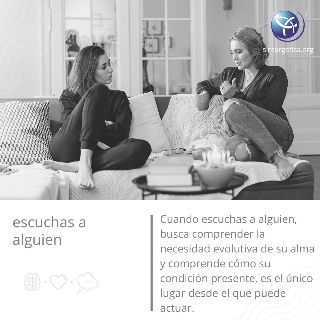 sintergeticos's tweet photo. Cuando escuchas a alguien, busca comprender la necesidad evolutiva de su alma y comprende cómo su condición presente, es el único lugar desde el que puede actuar.
https://t.co/ujfDhGFDXP
#pensamientosemillaAIS #escuchaactiva #tuser #CaminoAlSerAIS https://t.co/qBtYO0qS5c