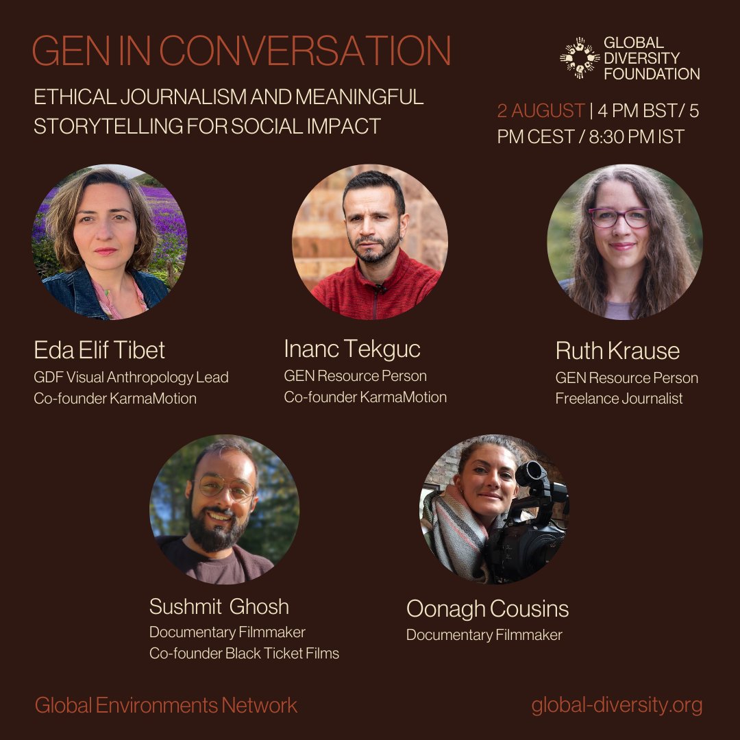Join us on August 2nd at 4PM BST for a GEN in Conversation panel discussion on “Ethical journalism and meaningful storytelling for social impact". 

Read more and sign up here ow.ly/oZIH50K3g0H