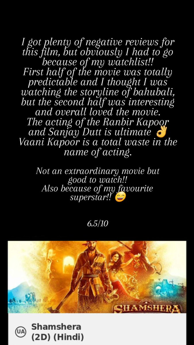 Wisher20_'s tweet photo. Shamshera !!! https://t.co/9vlu1ESkhk