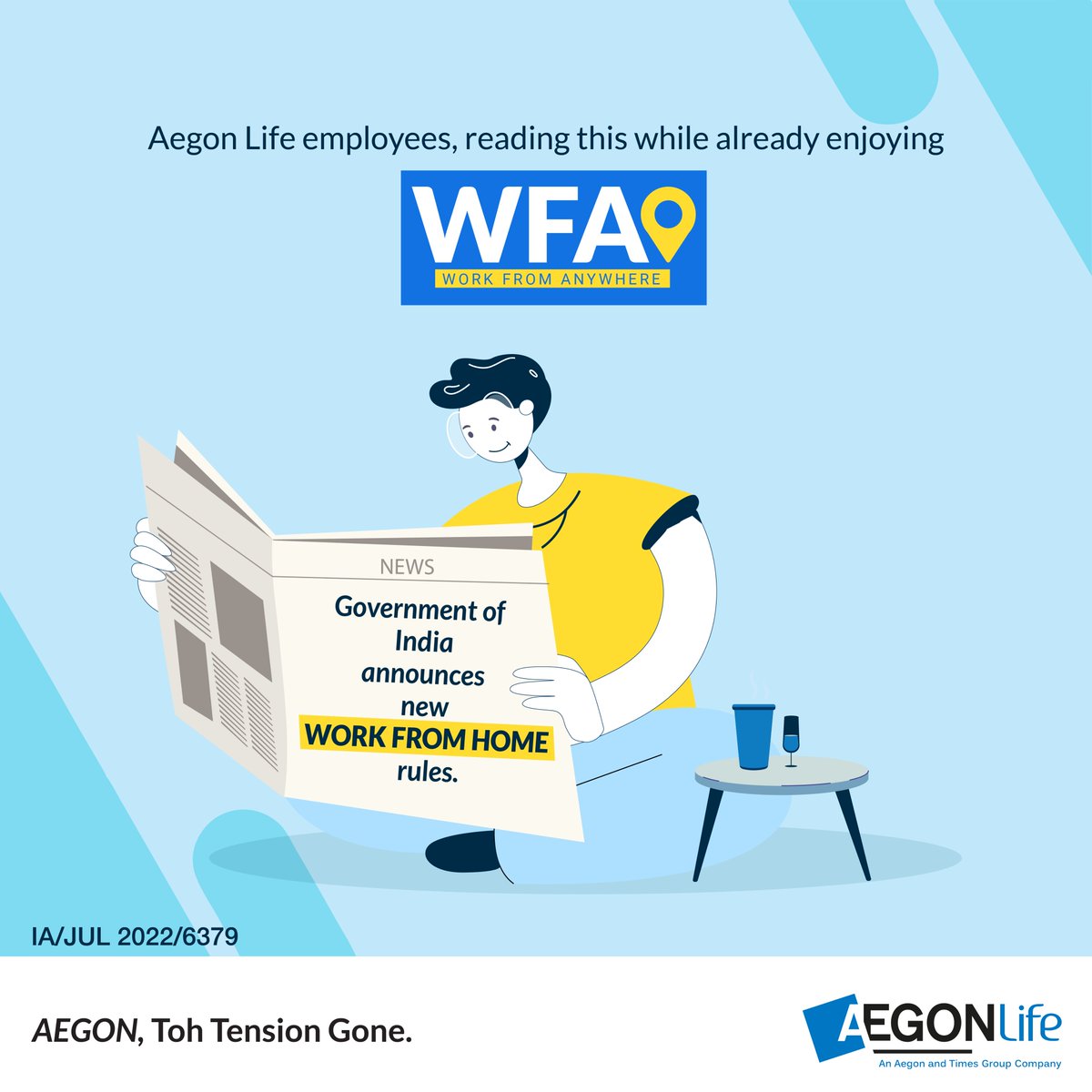Bandhan_Life's tweet photo. As the Government of India explores new Work from Home rules, Aegon Life proudly celebrates over one year of Win from Anywhere! 
Check the Aegon Life page to view a few of our #WorkFromAnywhere stories. 
Read more: https://t.co/VdHRR8qDbK 

#AegonTohTensionGone #WorkFromAnywhere https://t.co/S7yfJbsg1g