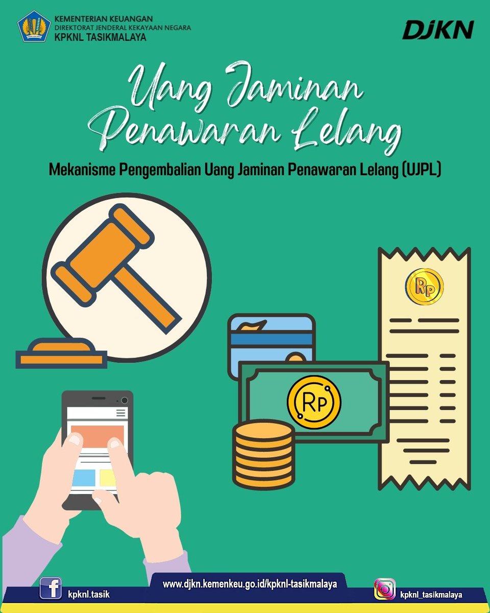 kpknltasikpast1's tweet photo. Sampurasun #SobatKaeN #PrianganTimur ๐๐
Sobat sudah pernah ikut lelang yang diselenggarakan KPKNL? Tentunya sebelum bisa mengikuti lelang harus terlebih dulu menyetorkan uang jaminan. https://t.co/Nw8sAJcUl4