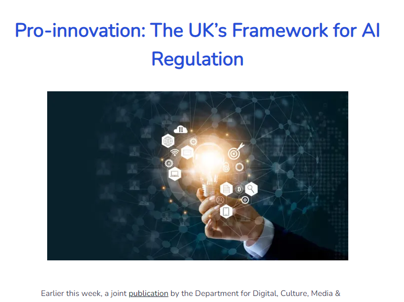 "Pro-innovation: The UK’s Framework for AI Regulation"

holisticai.com/blog/2022/07/p…

<a href="/holistic_ai/">Holistic AI</a> #AI