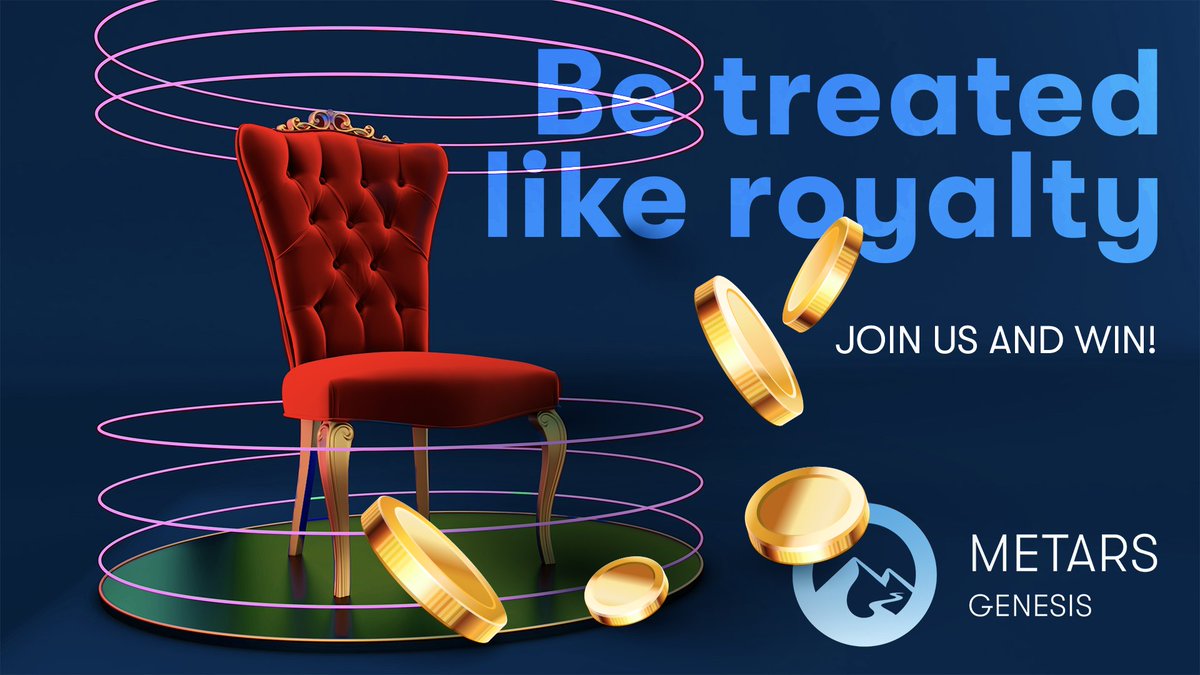 Blockchain_Ep's tweet photo. 🎁ROYAL WELCOME EVENT - 6🎁

Be treated like royalty for joining our community and have a chance of winning part of the 100 USDT prize pool

✅Follow @MetarsGenesis
✅Like + RT + tag 3 friends 
✅Comment #BUIDL #MetarsGenesis

#giveaway https://t.co/5e5u2MHWw8