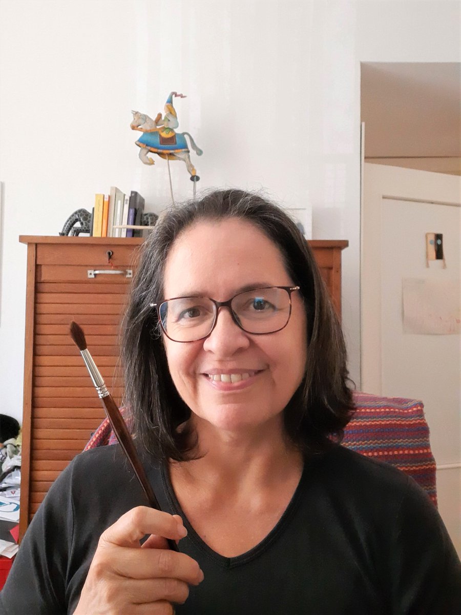 LEGOLAScuentos's tweet photo. #Abuelas, esta moza que ven aquí es Ana María Caro, la autora de la ilustración del #Atrapalabras de julio. Pueden ver su ilustración y leer el cuento aquí ⏩ https://t.co/zXYG4j5FfN https://t.co/i4Auesn8g6