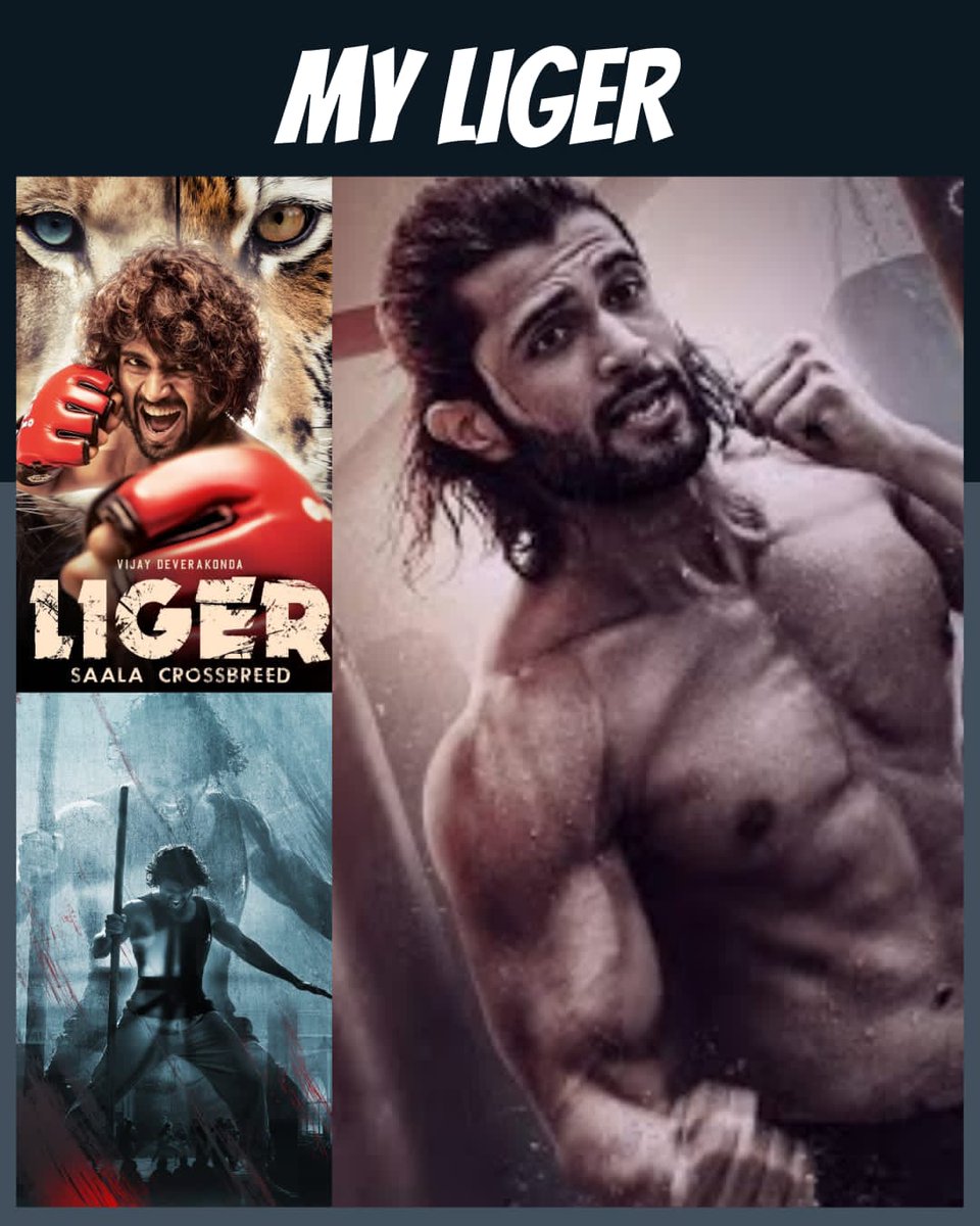 LazyElegance45's tweet photo. He has had amazing body transformation for this movie. Hats of to the dedication and hardwork you have put in @TheDeverakonda.
#MyLiger https://t.co/5y41swTZZb