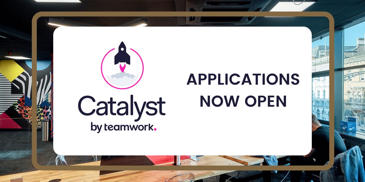 🚨 Applications for Cohort 4 of our #TeamworkCatalyst program are now open! This program was created by <a href="/teamwork/">Teamwork.com</a> founders, Peter and Dan. It's an #SaaS incubator for early stage #startups, and is housed right here in RoW.

🤖 Learn more and apply here: hubs.ly/Q01hs0Gh0
