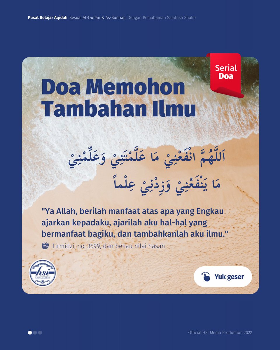 hsiabdullahroy's tweet photo. Doa Memohon Tambahan Ilmu

Selengkapnya di https://t.co/RhrY4rATE2 https://t.co/9gsGLEOFMs