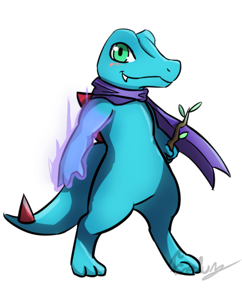 Mario5355's tweet photo. @Fan_Go_Brrrrrrr Oo. Time to inspire greats minds with a change of this, and this innocent Totodile. Don't worry, his hand isn't on fire and he usually hold a stick lol https://t.co/UyT7olSFVr