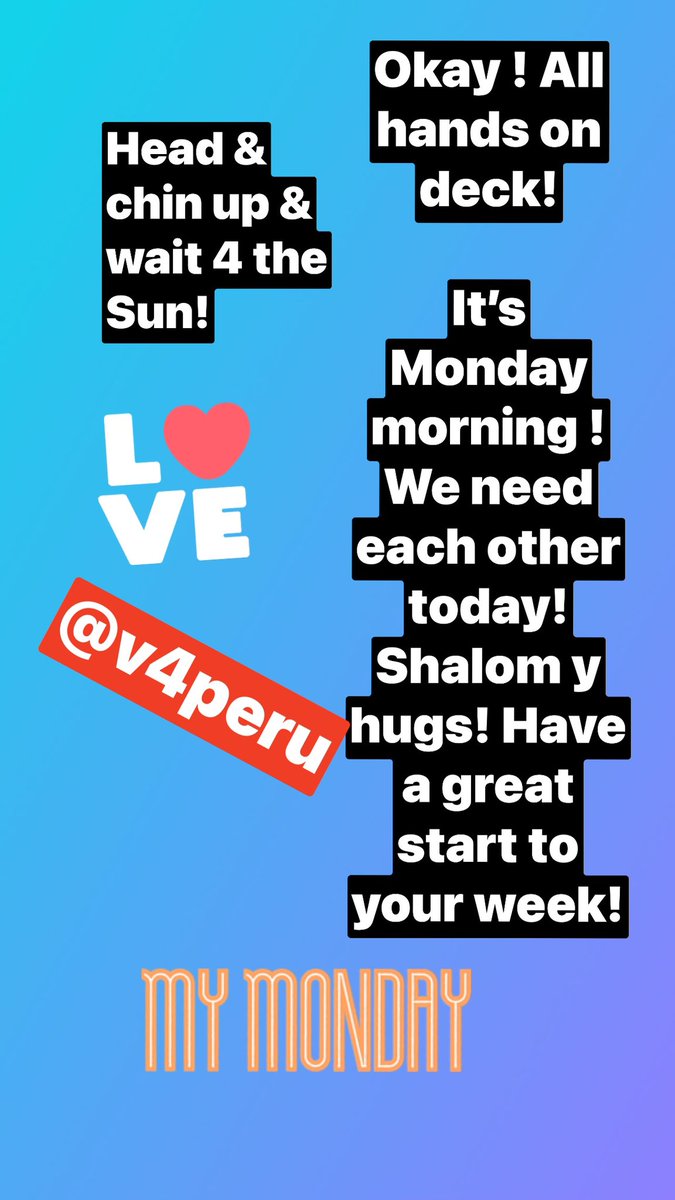V4PERU's tweet photo. #moodyMondayMashup #MondayMotivation #Mondaymorning #coffee https://t.co/4HjEQilefi