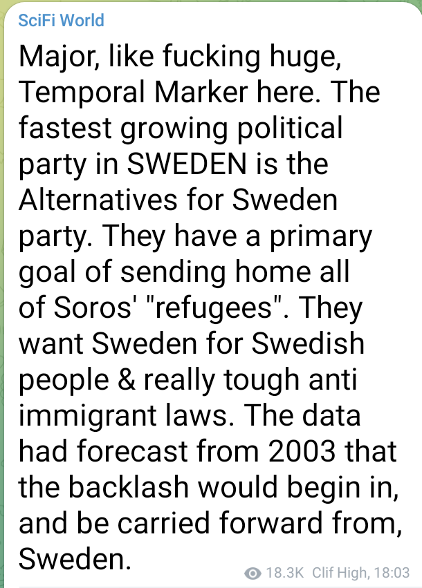 AnnaBollic's tweet photo. For #clifhigh fans.... #Sweden #temporale #temporalmarker #TM https://t.co/6vKXPLklht