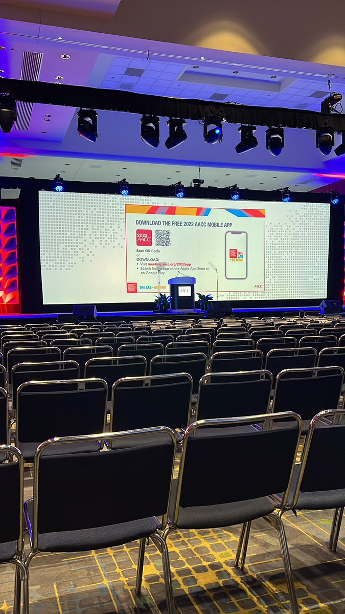 MyNameIsAmyP's tweet photo. It’s almost time for the Monday plenary. Hurry over to hear from one of the foremost scientists living today, Dr. George Church! #2022AACC https://t.co/NuXf5aetig
