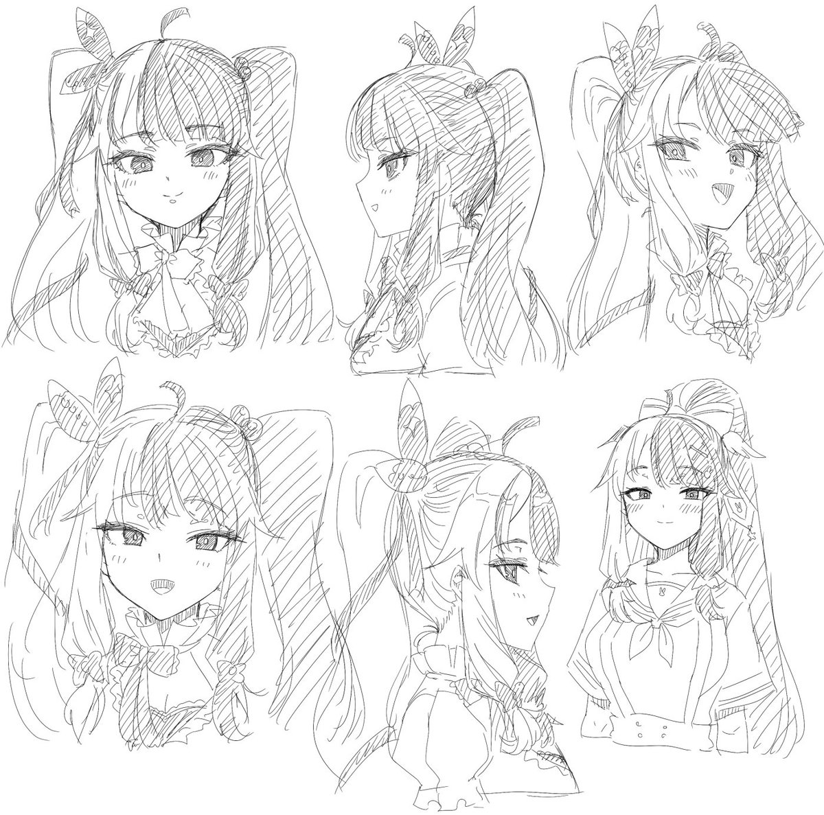 顔を可愛く描けるようになりたいから練習するぞ 18 