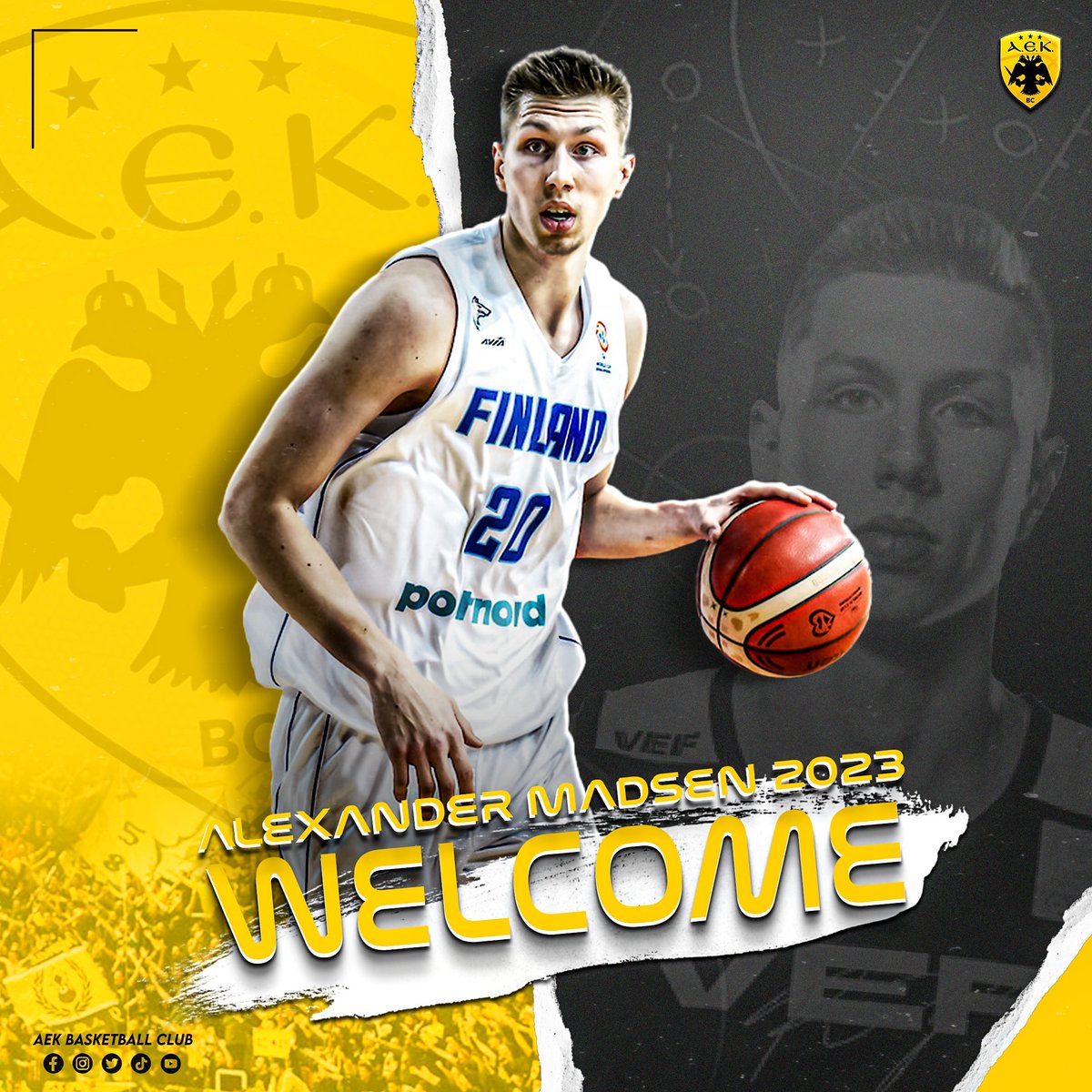 DAlessandro_LU's tweet photo. AEK BC Athens signed a deal with Alexander Madsen https://t.co/CpYamvpm2Y