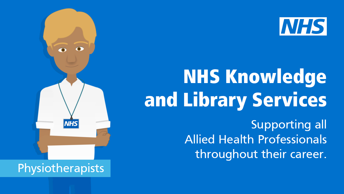 Physiotherapists studying for professional development? To find why you should go find your NHS library watch our short animation youtu.be/nuHz5Z5MYxQ to find out more about how your NHS library can help! #HEEKLS #AHPs <a href="/thecsp/">Chartered Society of Physiotherapy (CSP)</a>