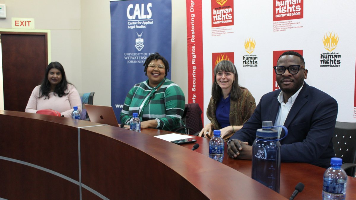 Huge welcome to our speakers today: UN special rapporteur on the right to health @drtlaleng, CALS expert advisor @DrRucell and SAHRC senior researcher @YRamkissoon discussing the impact of violence on the right to health. Join live: youtube.com/watch?v=n2bUBs…