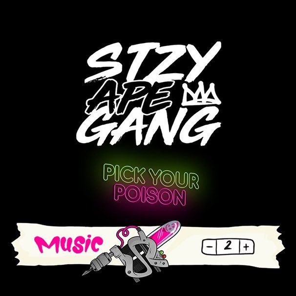 What is behind the Music Poison 🧪? Your Steezy destiny is in your hands, pick your poison.⁠
⁠
Mint is now live --> mintsteezy.xyz⁠
⁠
#SteezyApeGang #NFT #Generative