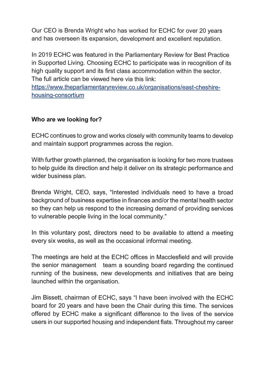 ECHousing's tweet photo. We are currently looking for two Directors to join our Board.

https://t.co/5vr4scOrmP https://t.co/GwMZrMsByA