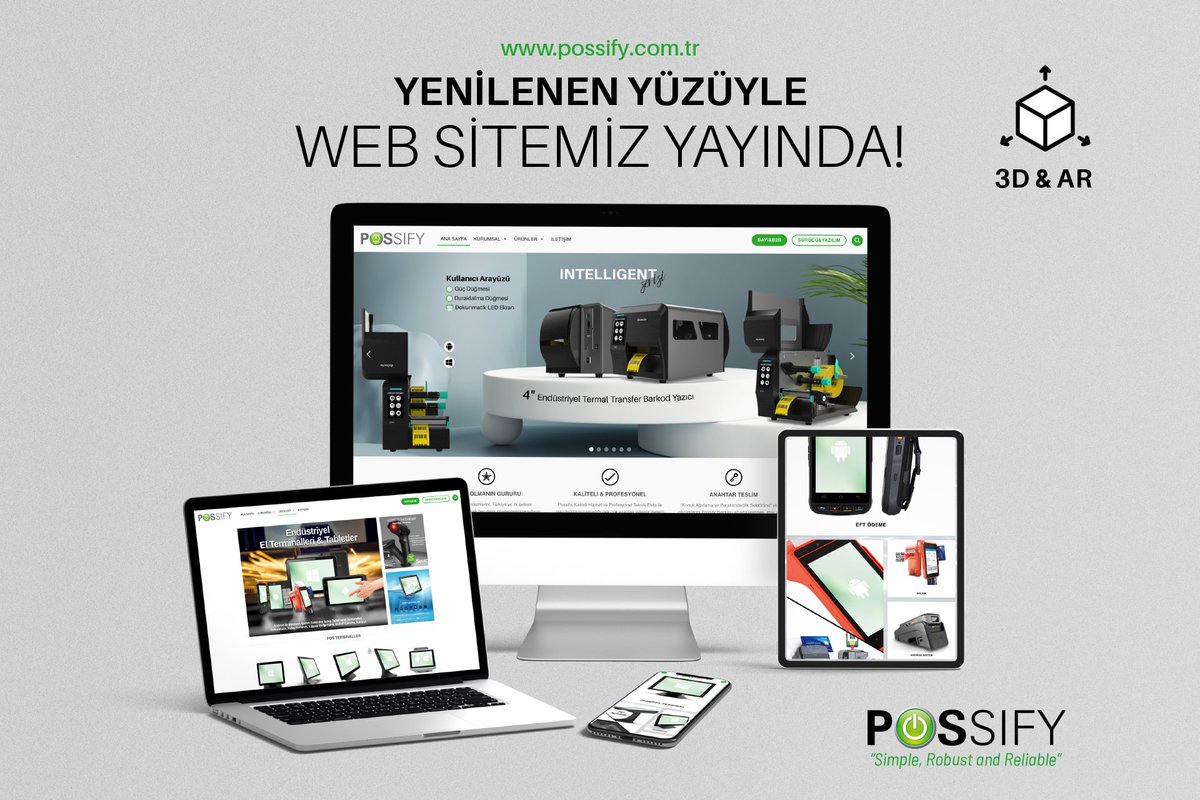 Yenilenen Yüzüyle Web Sitemiz Yayında!

Yeni Eklenen 3D &amp; AR özelliğiyle ürün incelemenin farkını yaşayın.

#possify #website #yeni #yayında #3d #ar