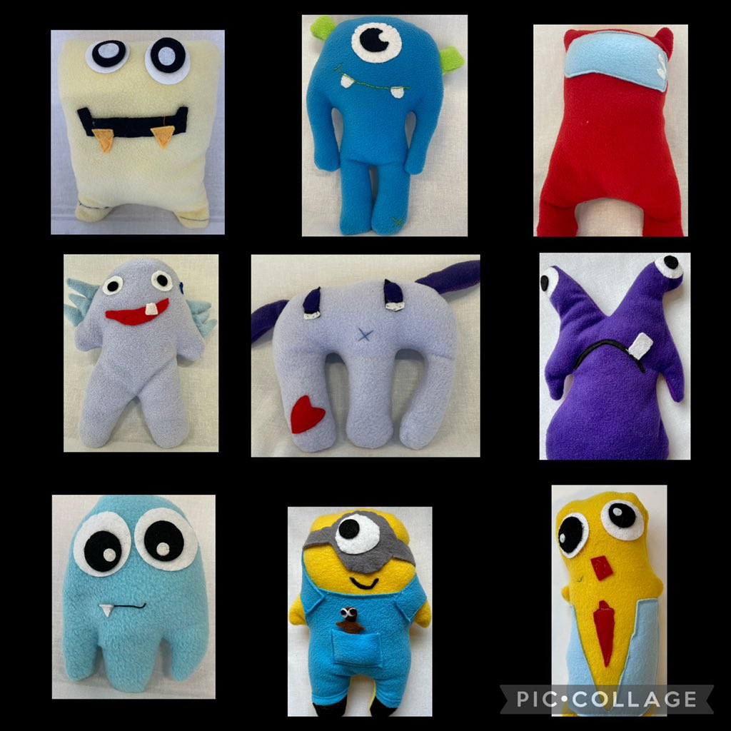 MrsWoodTextiles's tweet photo. Year 7 Worry Monsters from this term- some of the best yet👏👏👏@SummerhillSch #worrymonster https://t.co/q41YEioxer