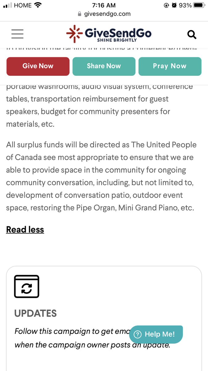 William Komer writes in the event description that funds will be used to build a patio and fix the pipe organ.  

It’s a total grift, and I’m pleased to see that Mr. Komer and his #FluTruxClan buddies are failing miserably.