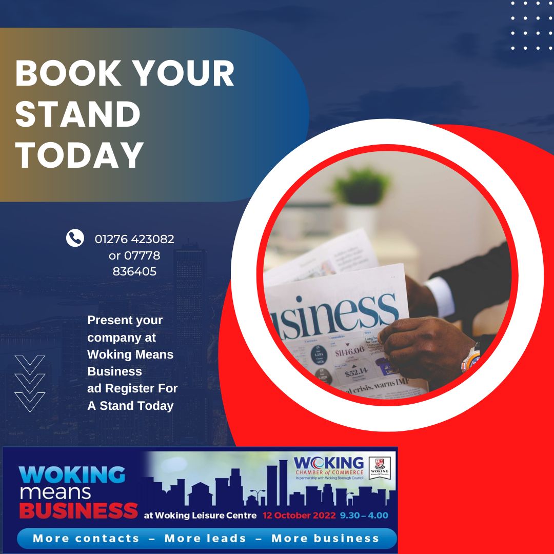 WokingMeansBiz's tweet photo. #wmb2022 #wokingbusiness #Wokingevents #wokingbusiness
We still have stands avaialble for you to promote your business to a wide range of people at the event in October. Contact us today to discuss further. https://t.co/FQnzQq29QY