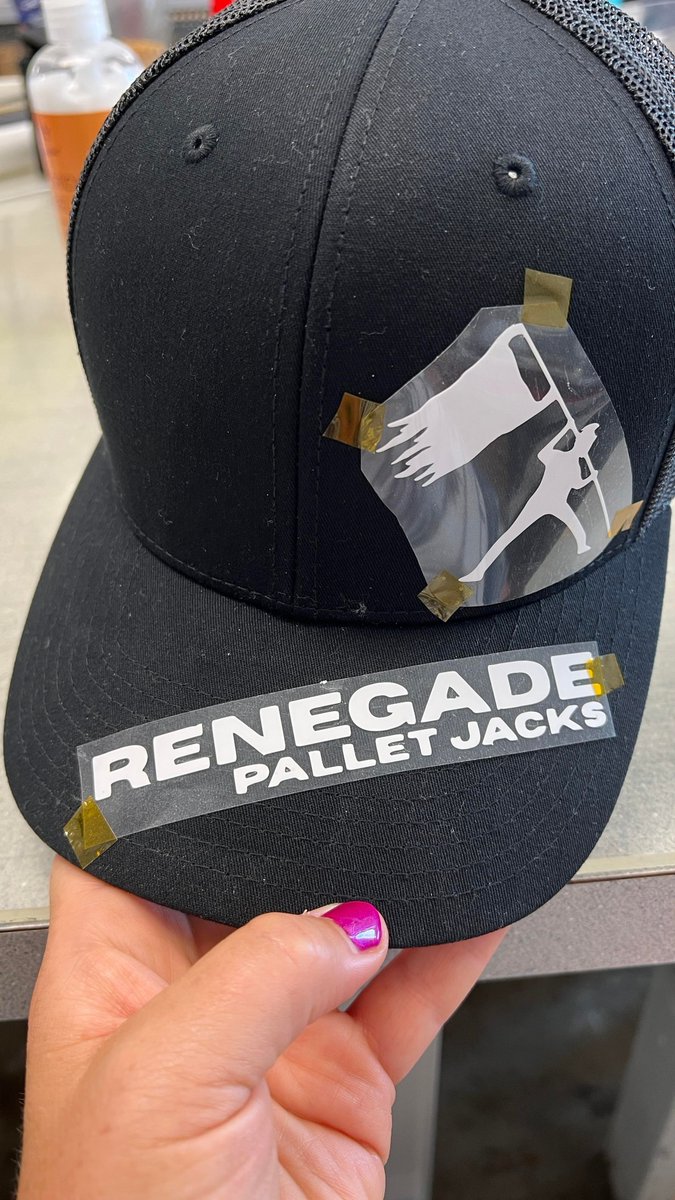 myboldpress's tweet photo. Kicking off our Monday with a BOLD customized hat for a business in KC! Testing this layout. 

#CustomizedApparel #SmallBatchPrinting https://t.co/k6Is0XopSm