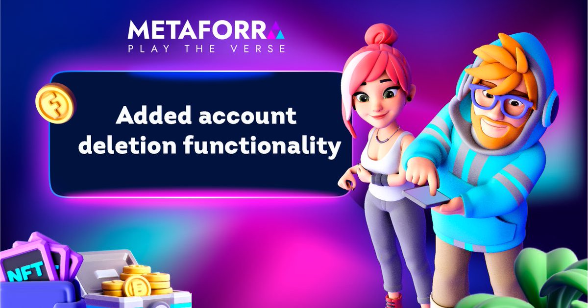 metaforra_com's tweet photo. 🧬 Hey Futuructa players! 

🔐 We take the privacy policy and the rights of our users very seriously. 

🚮 That is why with version 0.1.50 our users have the opportunity to delete their accounts.

#Futuructa #deletion #update https://t.co/k9NprFfc8N
