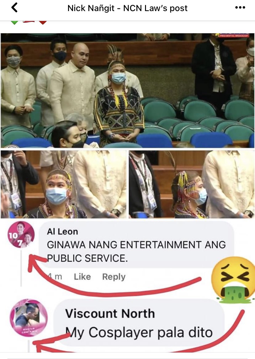 This Two #Kakampigsa cannot distinguish between Cosplay and Ethnic Costume? Kaya natalo ang Nanay nilang Lutang , kasi ginawa nila Cosplayer.