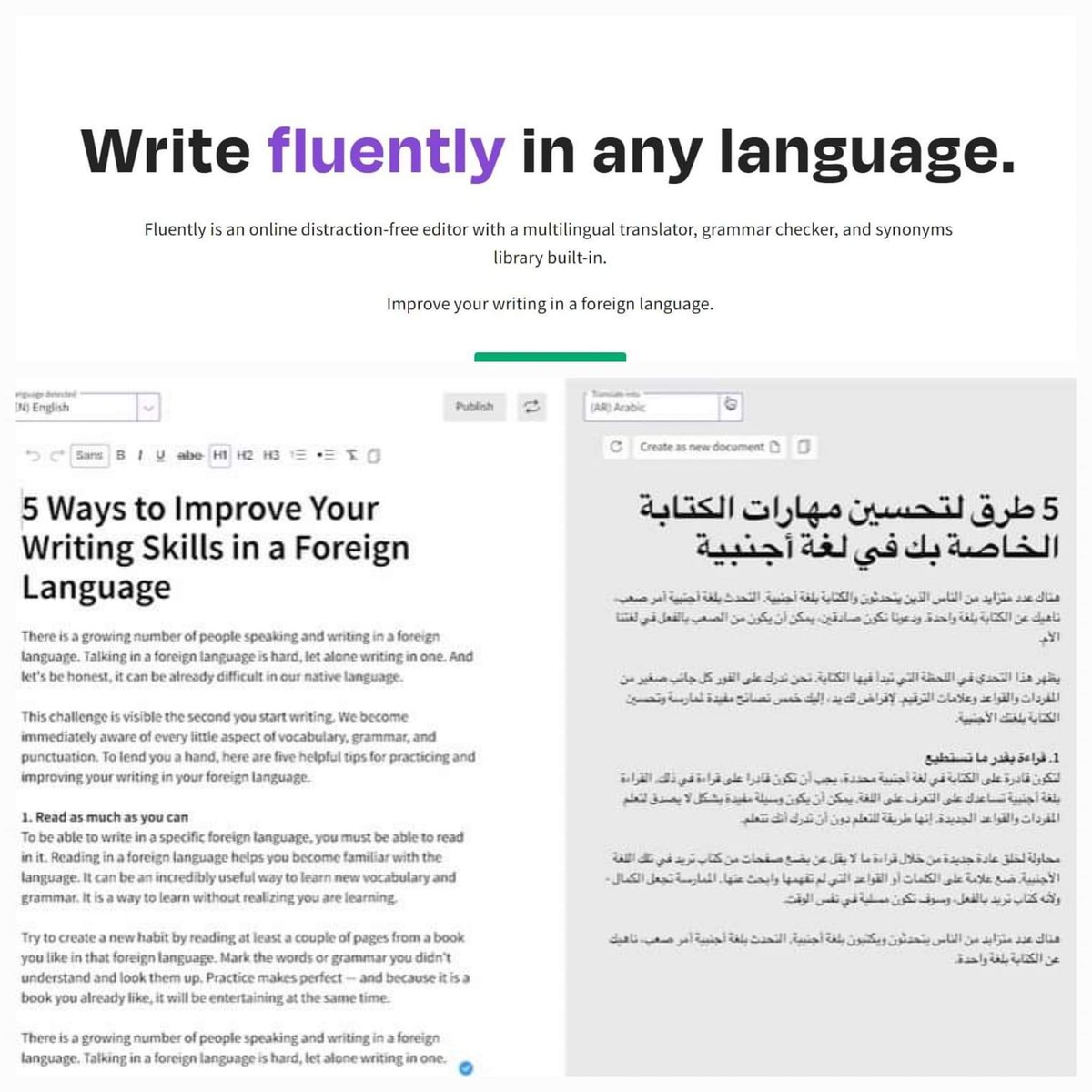 p_4all's tweet photo. وداعاً للمترجمين✍️وترجم بنفسك بكل سهوله مع هذا الموقع✅️👌

الكل بيحتاج دايما ترجمة اوراق علمية،مقالات..وطبعا  ترجمة جوجل بتكون حرفيه وغير إحترافية😓ودايما بتخل بالمعنى 

الموقع ده بيترجم لك بشكل إحترافي  كأنه إنسان وليست آلة وكله بتقنيه الذكاء الاصطناعي https://t.co/L8K1sVD6XU