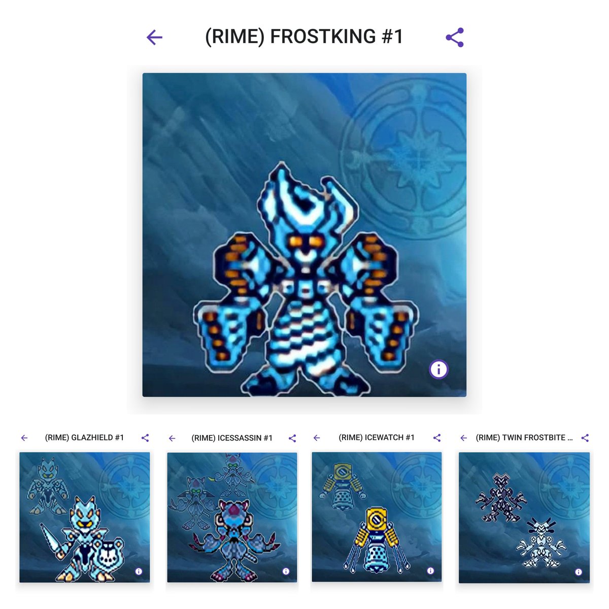 NFToinks's tweet photo. 🚀💵PXLBOT BUNDLE SALE🚀💵
Buy1(CJR) Ophinam & get+2(CJR☯️)
https://t.co/BCYDpk3FYZ
Buy1(RGN) Quilong & get+1(RGN🐲)
Buy1(FRC) Overlord & get+5(FRC😈)
Buy1(Sho) King & get+5 (sho👺)
Buy1(rime) Frostking & get+4 (rime❄)
#NFTs #PXLBot #Enjin https://t.co/Yw8hyOBBwt