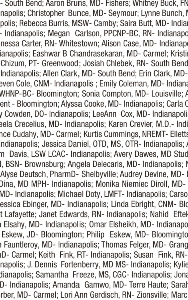 mykalmphoto's tweet photo. Inside IndyStar this morning is an open letter asking the state to protect access to reproductive care, signed by thousands of Indiana healthcare practitioners. https://t.co/qkuSkDi7Cl