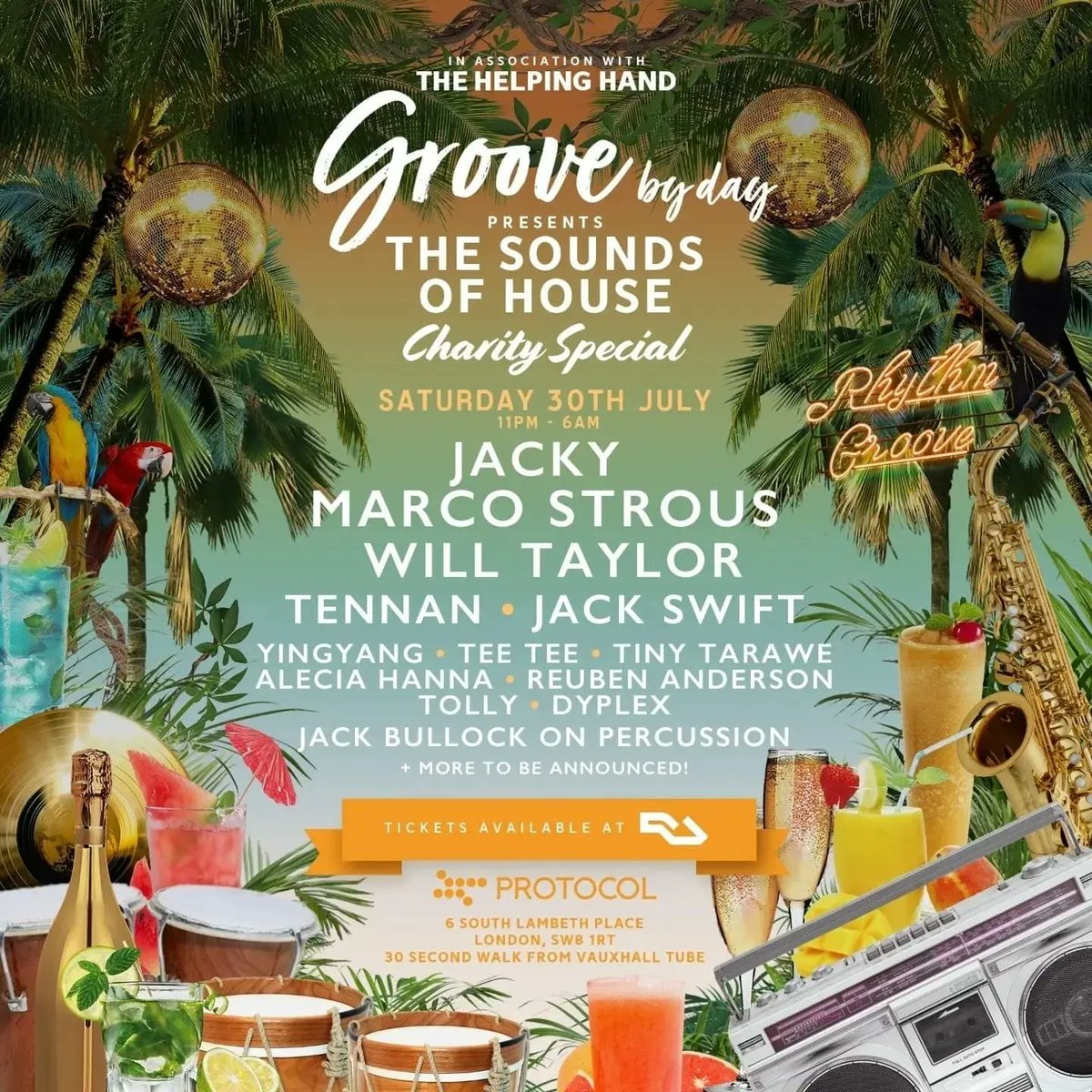 GrooveByDay's tweet photo. This Saturday In London 🎉 🎉
Tickets: https://t.co/7UNUt7eqfy https://t.co/ah7V0XbOkW