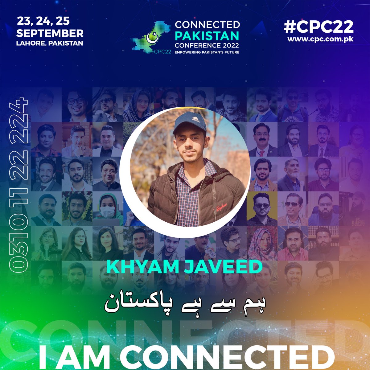 KhyamJaved's tweet photo. #CPC22 #ConnectedPakistan #HumSayHaiPakistan
@ConnectedPak https://t.co/jXRzlzLzMn