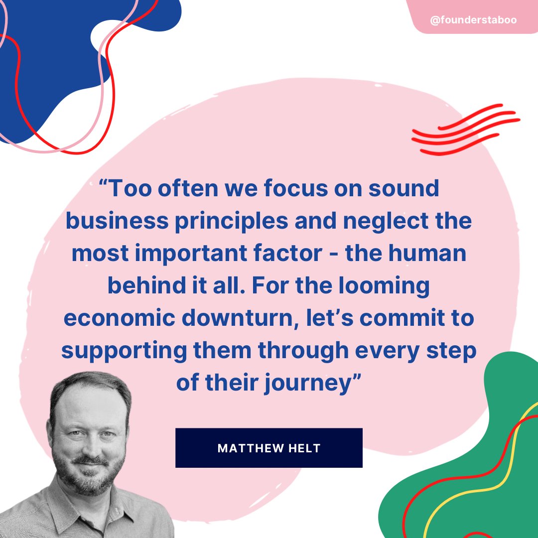 During our virtual event on Building Yourself Up in a Downturn for founders, <a href="/matthewhelt/">Matthew Helt</a> speaks on supporting your wellbeing through your journey as a founder by shortening the healing period, widening the gap between stimulus andresponse as well as radical self enquiry.