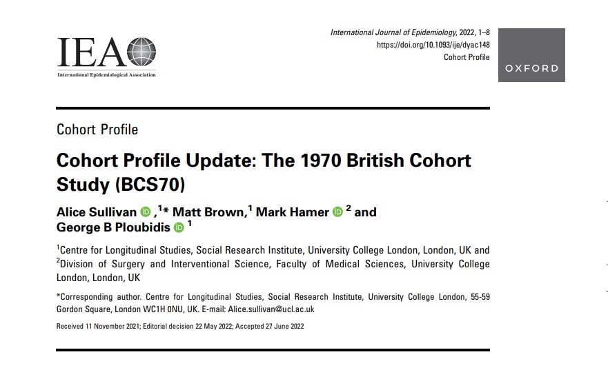 UCL Centre for Longitudinal Studies tweet media