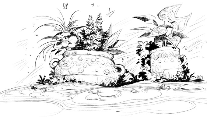 rough procreate sketch... trying to get back into the daily drawing routine 