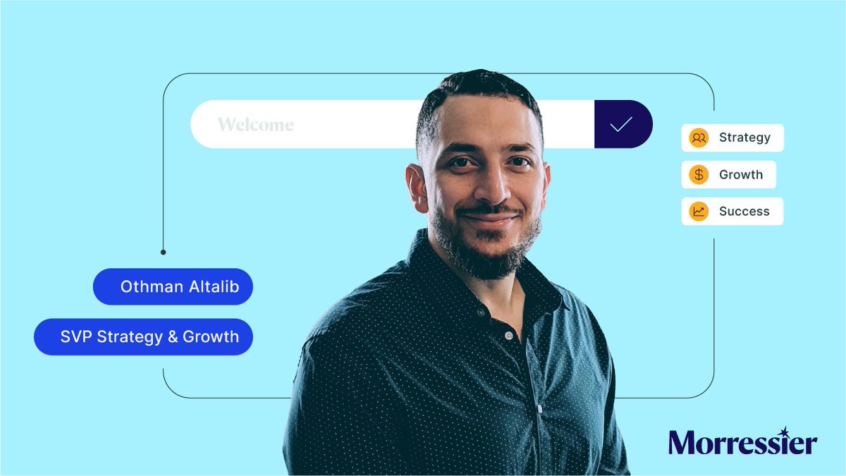 Morressier's tweet photo. We're excited to introduce the newest member of our team, Othman Altalib!

A former Google leader, Othman brings a rich background to his role as our new Senior VP, Strategy &amp; Growth.

Learn more about this leadership hire &amp; Morressier's new era of growth: https://t.co/BzBycfqe3h https://t.co/ibrkOx9v2k