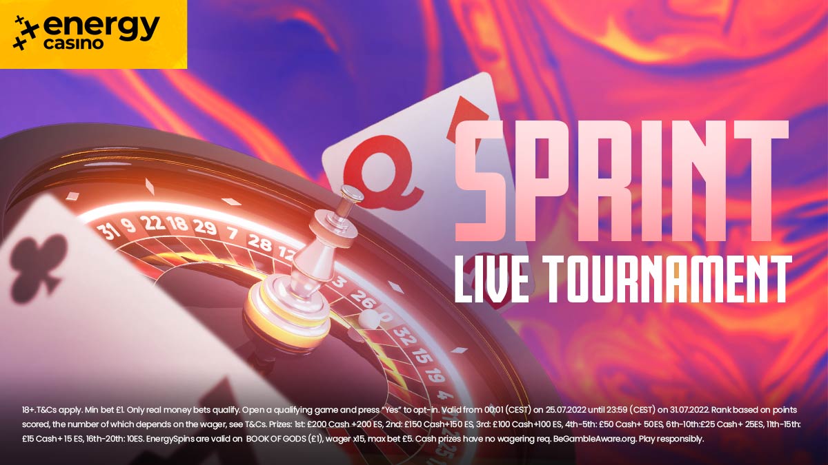 Interfejs Energy Casino pokazujący bonusy