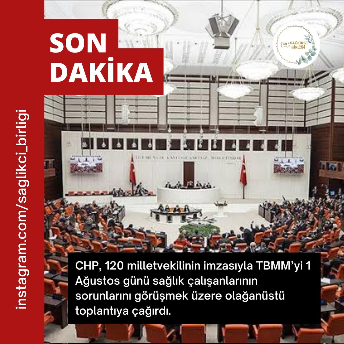 Sayın <a href="/kilicdarogluk/">Kemal Kılıçdaroğlu</a> ve <a href="/herkesicinCHP/">CHP 🇹🇷</a> sizden;

📌 2020 KPSS puanları geçerliliğini yitirmeden acilen bir istihdamın yapılmasını,

📌 Artan enflasyon karşısında alım gücü düşen sağlıkçılara iyileştirme,

📌 3+1 sözleşmeli personelin direkt kadroya geçirilmesini talep ediyoruz.
