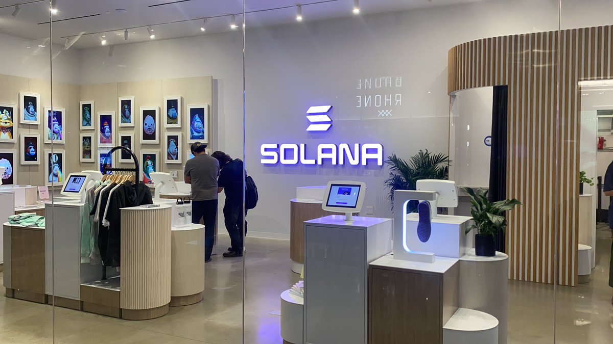 Solana has physical stores now..