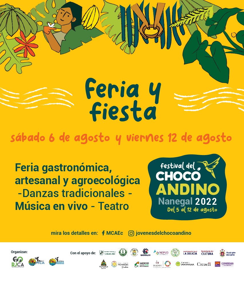 Ven a disfrutar de grandes artistas, así como de la variedad de la gastronomía local y llevate un hermoso detalle de los artesanos de Chocó Andino.. Te esperamos !🌱🐻 . Recuerda que es importante Conservar y cuidar nuestro territorio!! 🌱🦎🦜🌳
