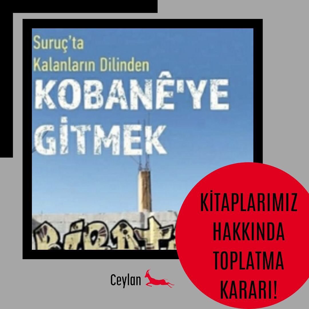 İstanbul Güvenlik Şube Müdürlüğünün, Suruç katliamının yıldönümünden 1 gün önce, 19 Temmuz'da toplatma kararı talebini savcılık anında kabul ederek kitaplarımız hakkında toplatma kararı verdi!