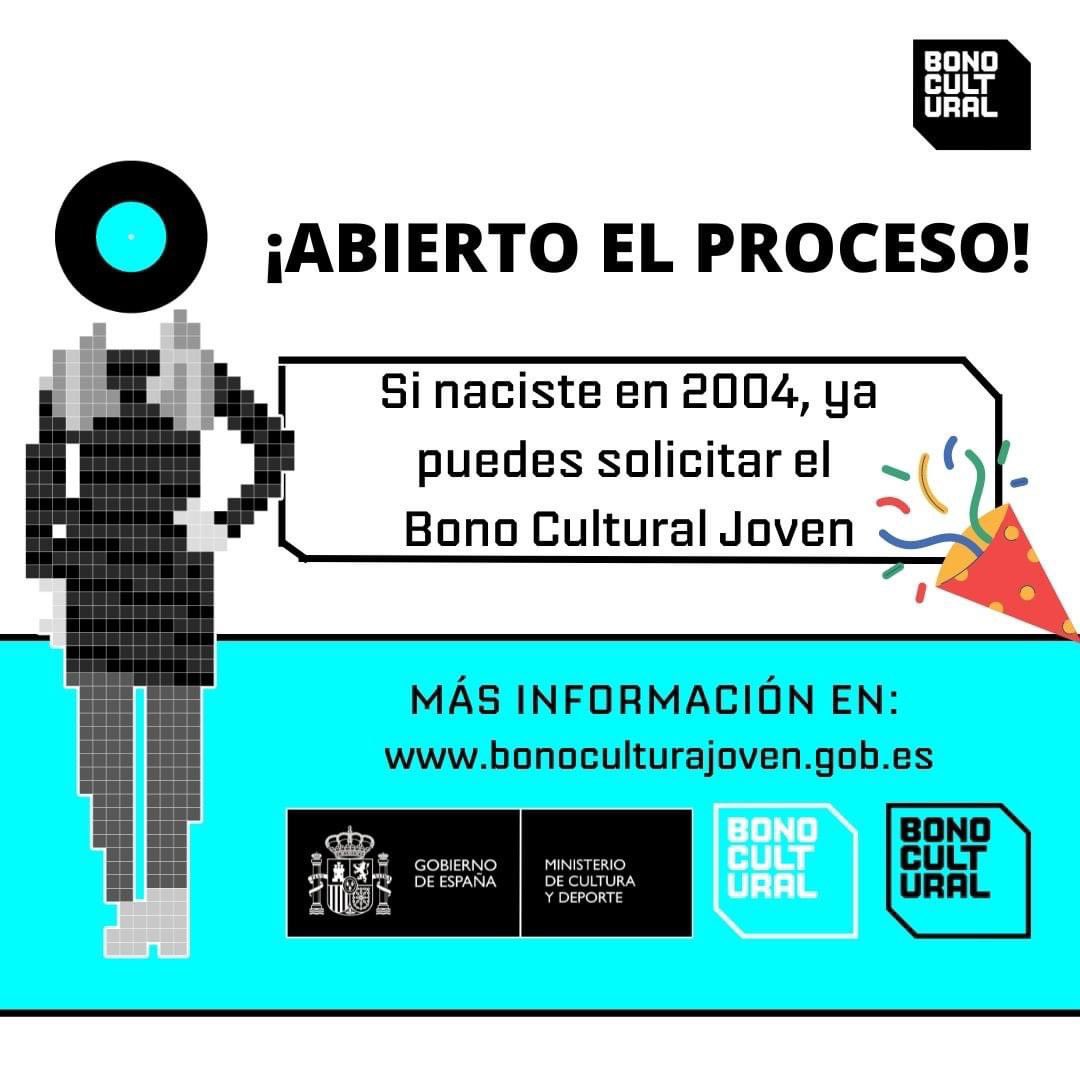 👋🏻Podéis solicitarlo a través de la web bonoculturaljoven.gob.es 

Videojuegos, discos, entradas de conciertos, libros… una apuesta firme para apoyar la Cultura Granadina.

#LaHoraDeGranada