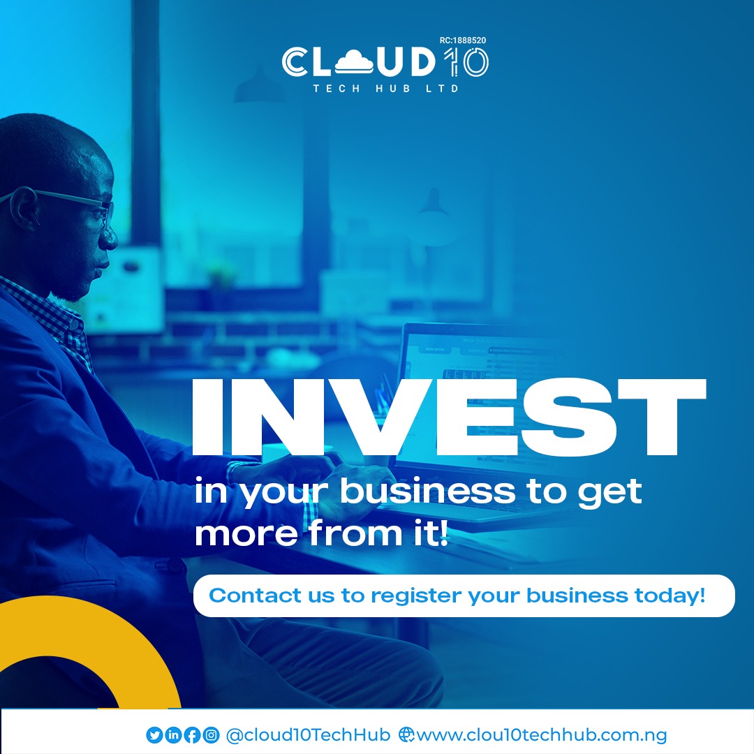 cloud10techhub's tweet image. If you have 100,000 and  you want 1,000,000. Invest part of the money you have into your business and watch it blossom!

Have you registered your business yet?

Send us a DM today!

#cacaccreditedagents #cacaccreditedagent #cacregistration
