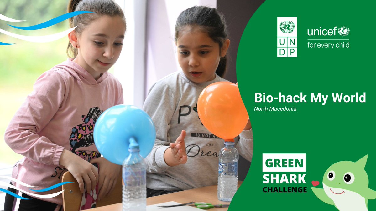 @UNDP @UNICEF @UNDPAccLabs @unicefchief @ASteiner @fayaz_king @Thomas_unicef @UNDPtech @UNDPAfrica 📍North Macedonia Meet Bio-hack My World, a multi-stakeholder effort to equip communities – especially the most disadvantaged – to develop and lead their own sustainable biowaste innovations. Learn more about the #GreenShark Challenge: unicef.org/innovation/sto…